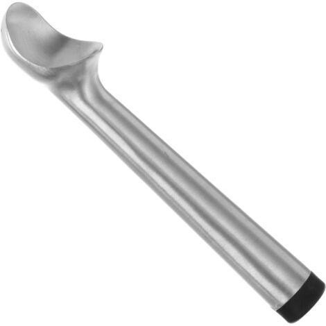 Cuchara dosificadora para helado y sorbete KITCHEN LINE, 1/30 de pulgada de diámetro, 56 mm, plata calentada en aceite - Hendi 759301