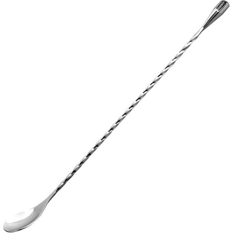Cuchara mezcladora de acero inoxidable LZS13B de 12 pulgadas, con diseño en espiral.