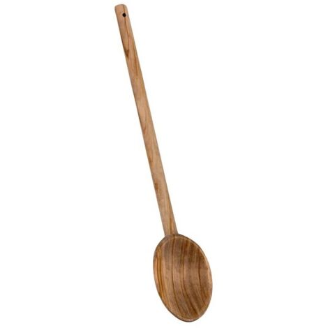 CUCHARA OVAL DE MADERA DE OLIVO. LARGO: 30cm. METALTEX
