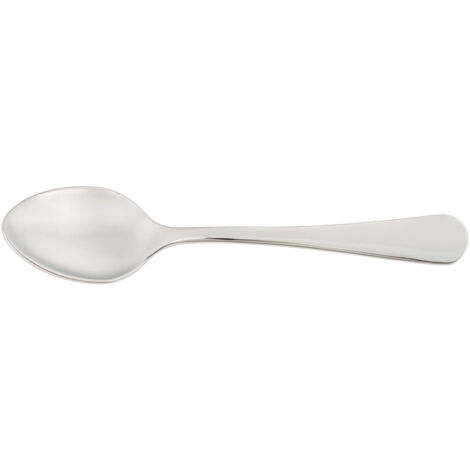 Cuchara para Café Arcos Serie Lisboa - Cuchara Monoblock de una pieza en Acero Inoxidable 18/10 y 130 mm - Color Plata (Silver).