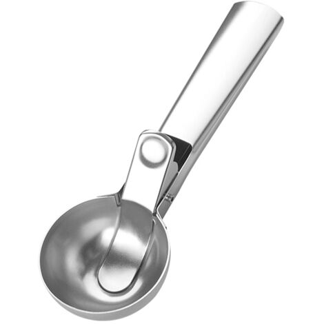 Cuchara para helado de acero, cuchara para helado de gatillo fácil con mango cómodo anticongelante - grande 201