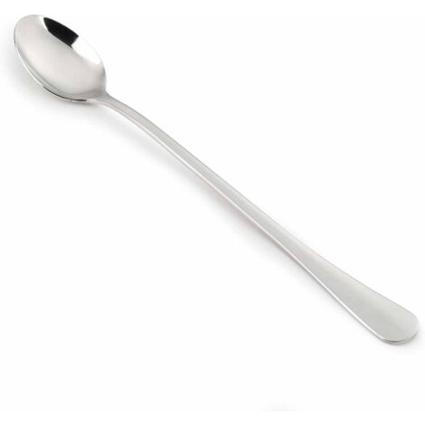 Cuchara para Té Arcos Serie Lisboa - Cuchara Monoblock de una pieza en Acero Inoxidable 18/10 y 200 mm - Color Plata (Silver).