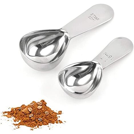 Cucharas de café de acero inoxidable Cuchara medidora 4Pcs cucharas medidoras cucharas de café de metal para harina de café azúcar té 