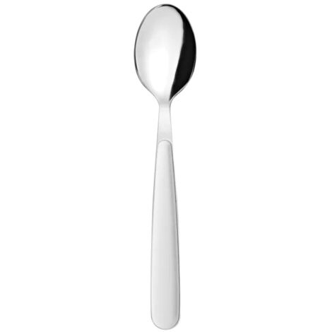 Cucharita de mesa de acero inoxidable blanco