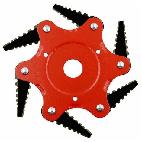 Cuchilla cortadora de acero al manganeso de 65MM, cabezal de corte para césped con 6 dientes, cuchilla cortadora duradera para deshierbe, herramientas de jardín
