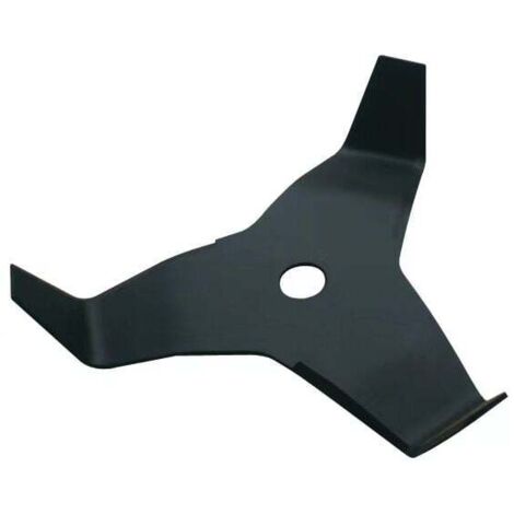 Cuchilla de zarza de 3 dientes para desbrozadora: longitud de corte de 300 mm, diámetro interior de 25,0 mm, grosor de 4 mm y ancho de 310 mm.