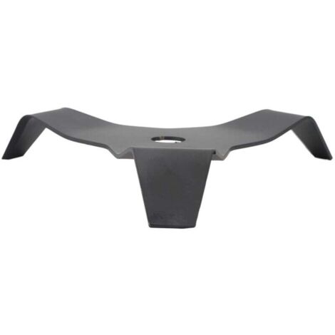 Cuchilla desbrozadora de 3 dientes, de acero al carbono negro, resistente, para desbrozadora y cortacésped.