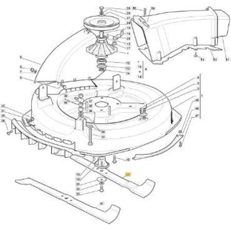 Cuchilla mulching 72cm tractor cortacésped Stiga - GGP - 1134-9219-01