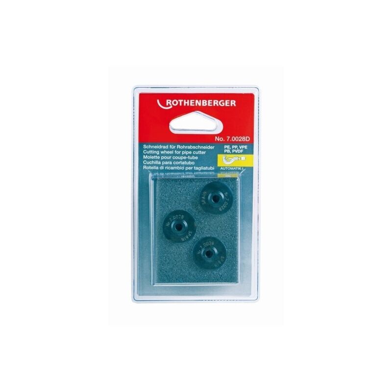 

Cuchilla Para Cortatubos Rothenberger Super 1 1/4', 3Pz