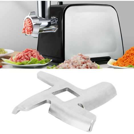 Cuchilla para picadora de carne eléctrica, accesorio para picadora de carne, disco de llenado de acero inoxidable, duro y resistente a la corrosión, picadora de guarniciones duradera.