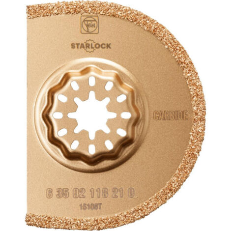 Cuchilla para rejuntar azulejos con punta de carburo FEIN Starlock - 75x2,2 mm - 63502118210