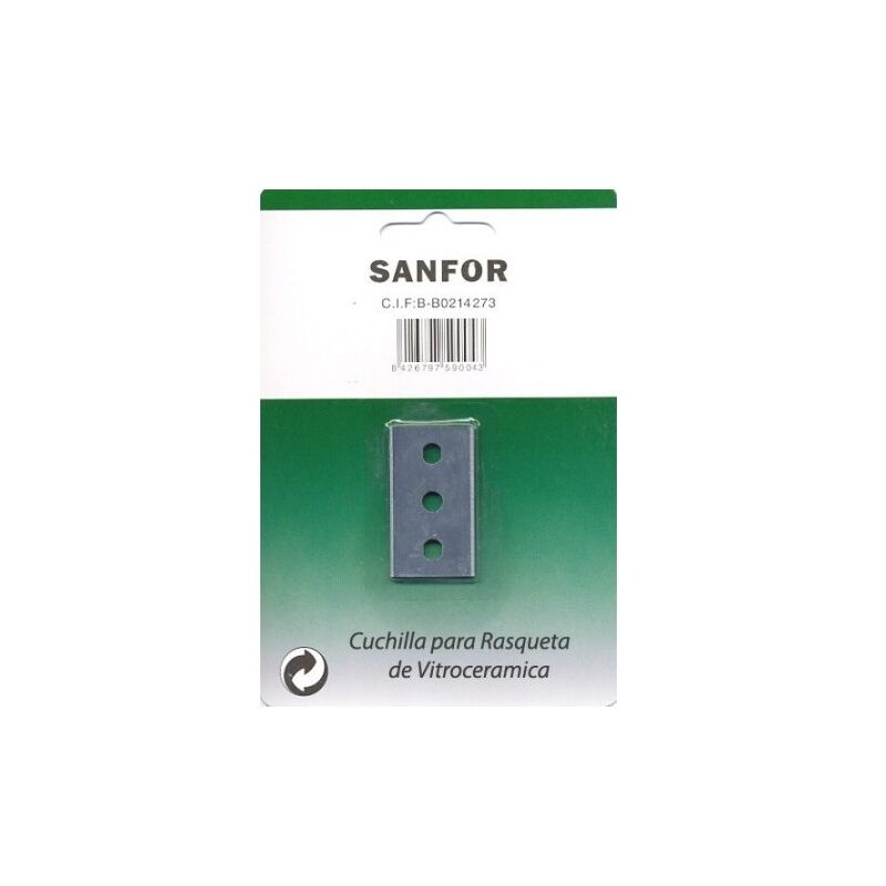 

Cuchilla Rasqueta 40Mm Vitroceramica 59004 5 Pz - Sanfor