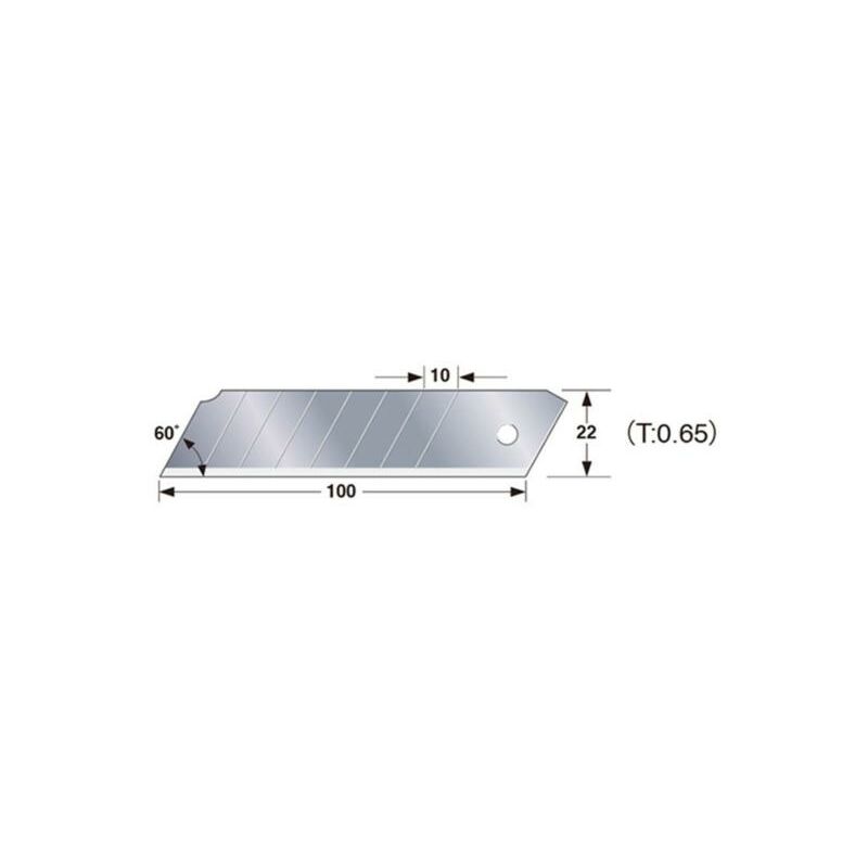 FP - Cuchilla tajima CB-62 22 mm 10 unidades -