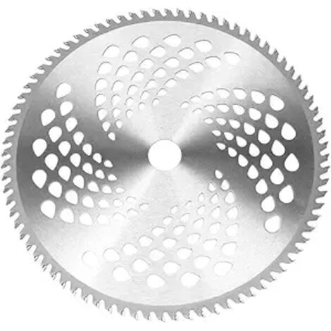 Cuchilla universal para cortacésped de 80 dientes - Disco de corte de aleación multiterreno para desbrozadoras y recortadoras - Diseño anfibio para condiciones húmedas y secas (Accesorio de repuesto d