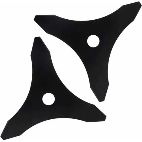 Cuchilla universal para desbrozadora Ahlsen - 3 dientes - Para maleza fresca y siega - Compatible con máquinas Stihl, Husqvarna, Mitox, Echo, Kawasaki y otras.