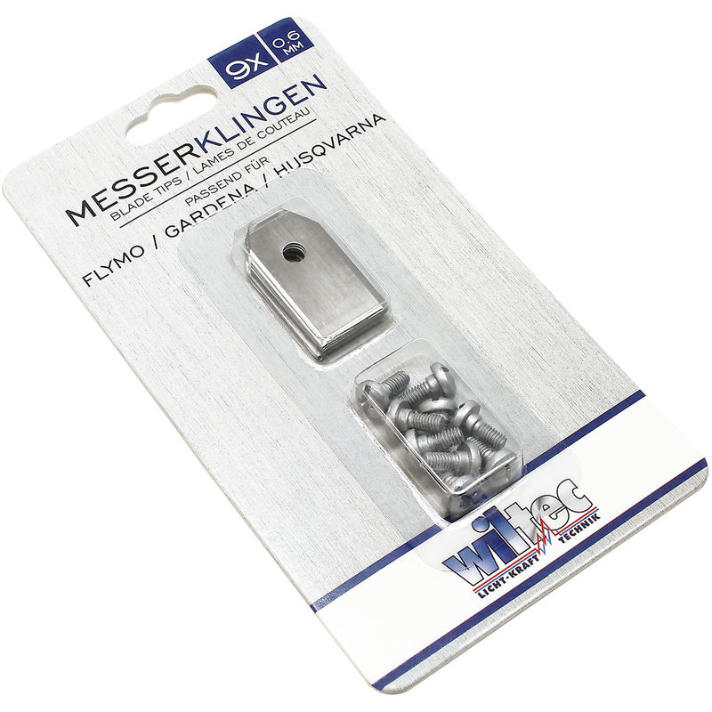 

Cuchillas cortantes de repuesto 9x0,6mm con tornillos para robot de jardín, accesorios