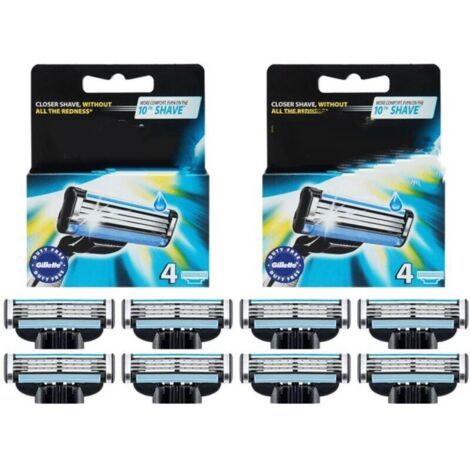 Cuchillas de afeitar 8 unidades, reemplazo suave y preciso-Producto compatible