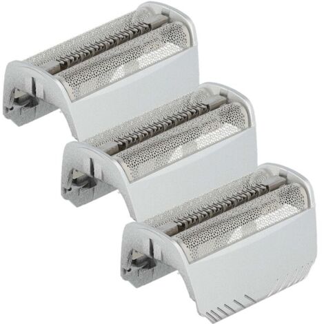 Cuchillas de afeitar + marco compatibles, 3 unidades, para Braun 4875/4876/4840/4845/5493/5491/5492/4835/4775, color plata-Producto compatible