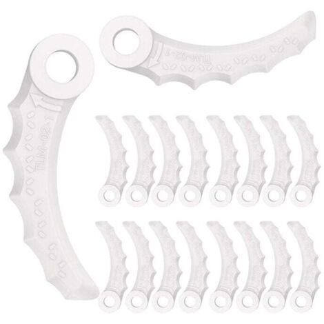 Cuchillas de repuesto de plástico KZQ (paquete de 24) para cortadora de césped Makita 198426-9