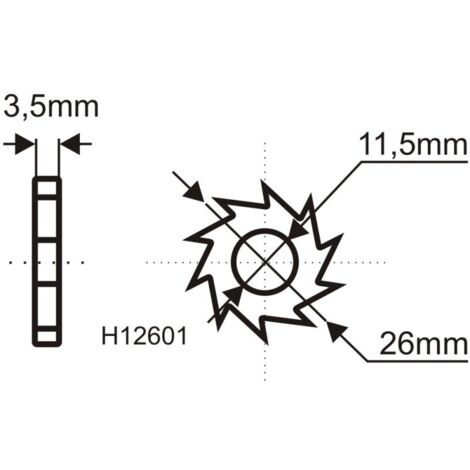 Cuchillas DEDRA HM 16 uds. para disco H1260 - precisión de corte