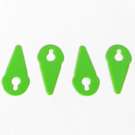 Cuchillas para cortacésped KZQ (100 unidades), accesorios para cortacésped, cuchillas de repuesto de plástico, cuchillas desbrozadoras para jardín y cortacésped.