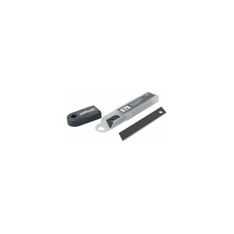 Planeta Huerto - Cuchillas Separables Wolfcraft 18mm Pro Sharp Negras (Pack 5) (4208000)