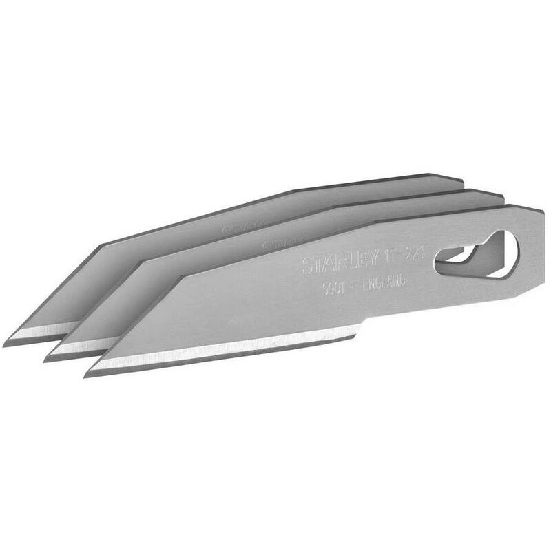 

STANLEY 0-11-221 - Hojas de cuchillo escalpelo recta 5901 - 3 hojas