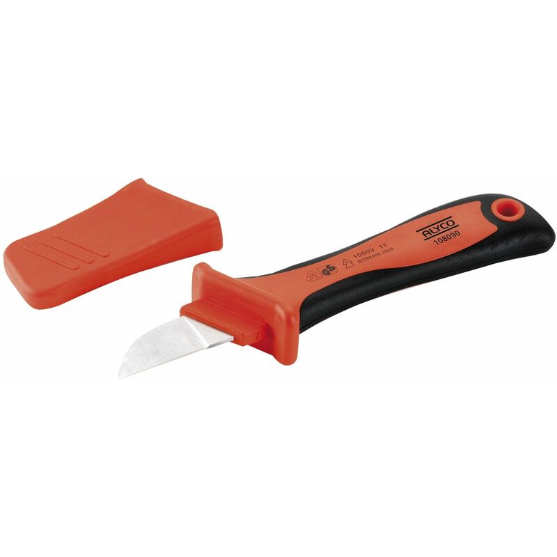 

Alyco-tools - Cuchillo Para Electricsta Con Funda Aislada Vde