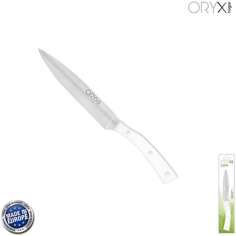 

Cuchillo alaska cocina hoja acero inoxidable 14 cm. blanco