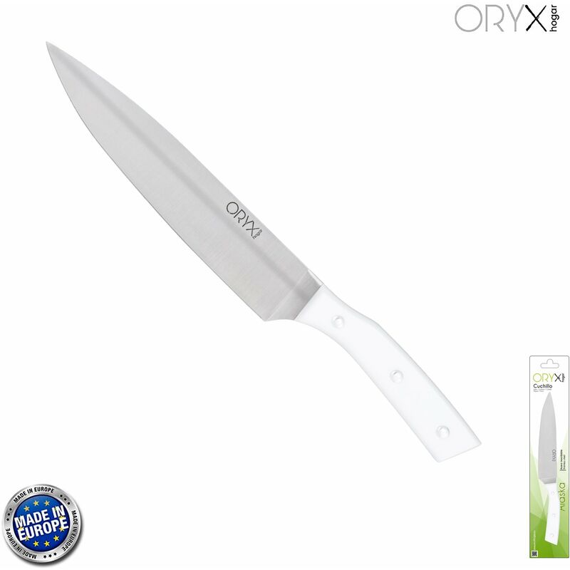 

Cuchillo Alaska Cocinero / Chef Hoja Acero Inoxidable 20 cm. Blanco