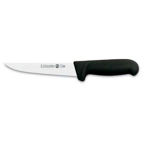 Cuchillo carnicero estrecho 3 Claveles 18 cm