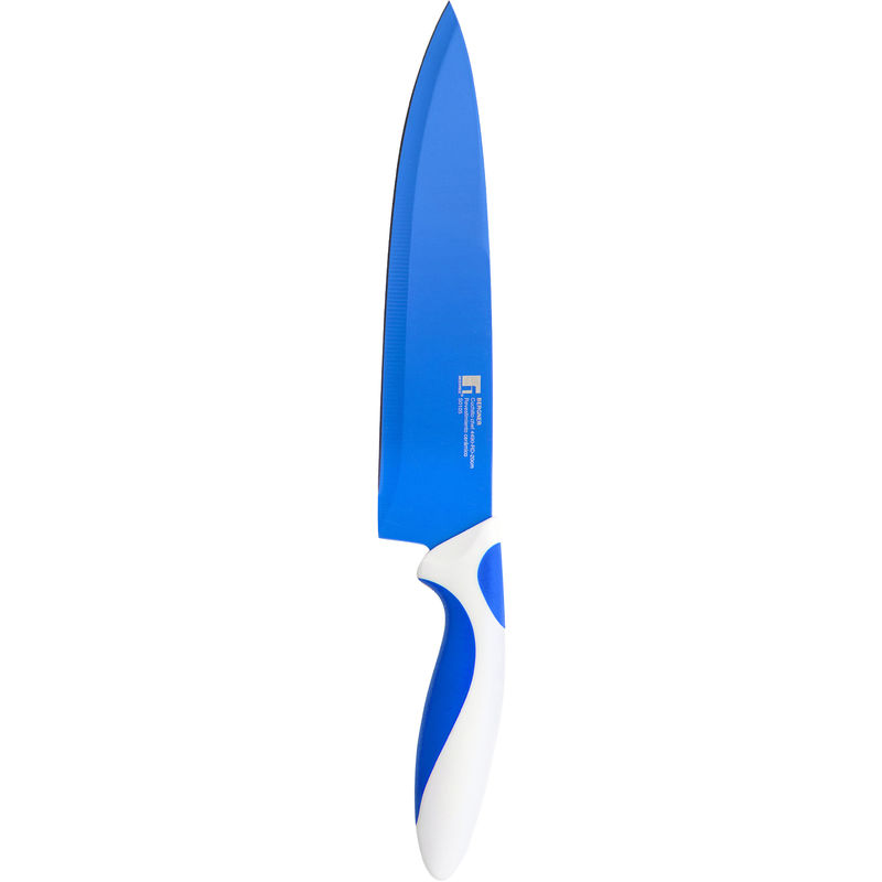 

Bergner - Cuchillo Chef Con Recubrimiento Cerámico Blanco Y Azul 20 cm