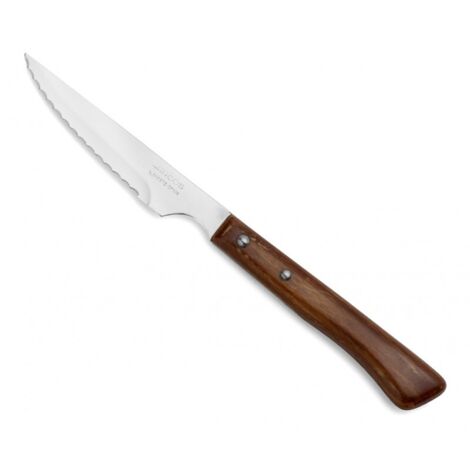 Cuchillo Chuletero Arcos de Mesa 371501 monoblock de una pieza de acero inoxidable de y hoja de 11 cm en display