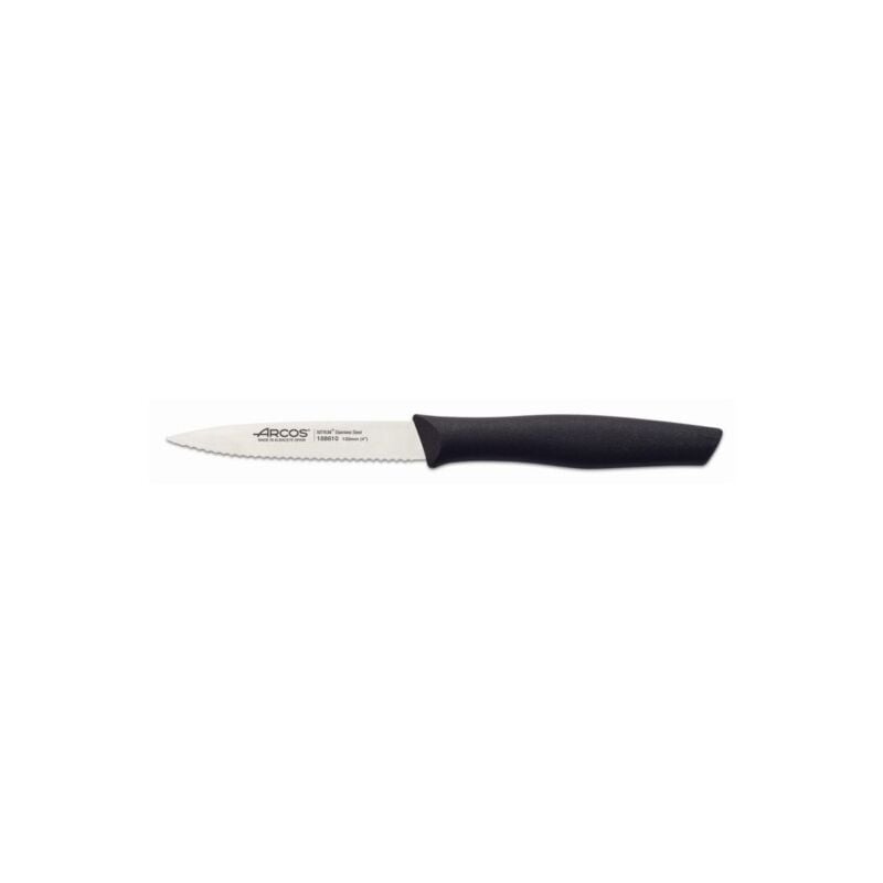 

Cuchillo mondador negro con sierra 188610