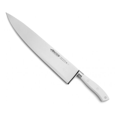 Cuchillo cocinero Arcos Riviera Blanc 233824 de Acero Nitrum, con Mango de Polioximetileno y hoja de 30 cm en estuche