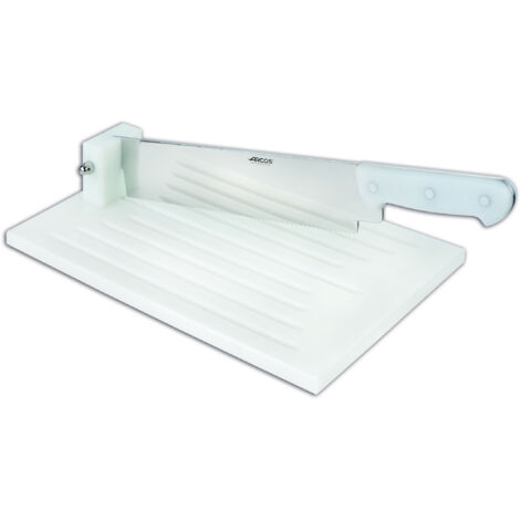 Cuchillo con Tabla Panera Arcos 689900 con hoja de acero inoxidable y mango de plástico  de 520 x 270 mm en caja