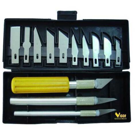 Cuchillo cortabalsa Vigor kit surtido