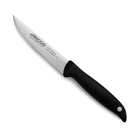 Cuchillo de cocina Arcos Menorca 145100 de acero inoxidable Nitrum y mango de polipropileno con hoja de 13 cm en blíster