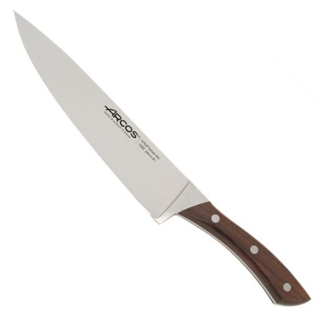Cuchillo de Cocina Arcos Natura 155510 de Acero Nitrum, Mango de Madera de Palisandro y 20 cm de Hoja en estuche