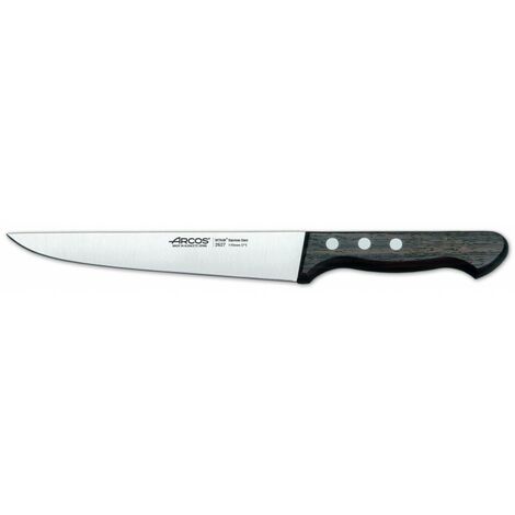 Cuchillo de cocina Arcos Palisandro 262700 de acero inoxidable Nitrum y mango de madera de Palisandro con hoja de 17 cm, y Funda Hoja