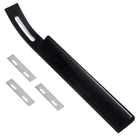 Cuchillo de esquí de cuero KZQ con 3 piezas desmontables para accesorios hechos a mano. Cuchillo para pelar cuero. Bisel de seguridad para cuero.