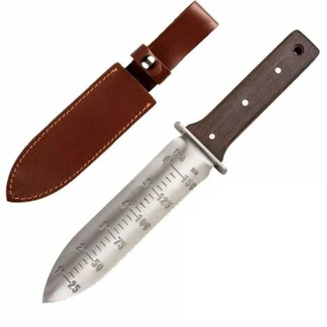 SHINING HOUSE Cuchillo de jardín, navaja de jardín, herramienta de jardín multifunción ideal para desherbar, cavar, plantar