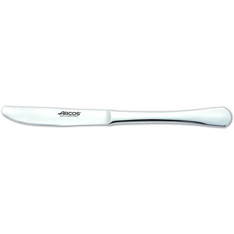 Cuchillo de mesa Arcos Madrid 555900 monoblock de una pieza de acero inoxidable 18/10, espesor 3 mm y hoja de 11.5 cm en caja