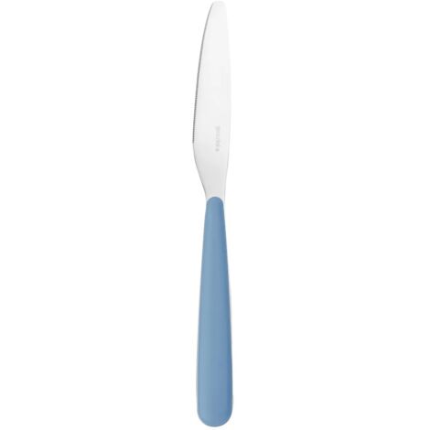 Cuchillo de mesa de acero inoxidable color azúcar.
