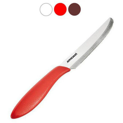 Cuchillo de mesa rojo, paquete de 6, 12 cm, Presto Tescoma