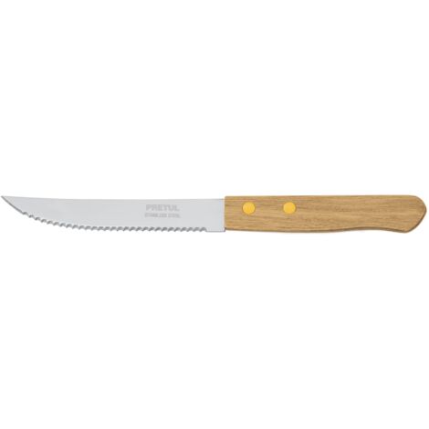 Cuchillo de sierra con mango de madera - 13 cm