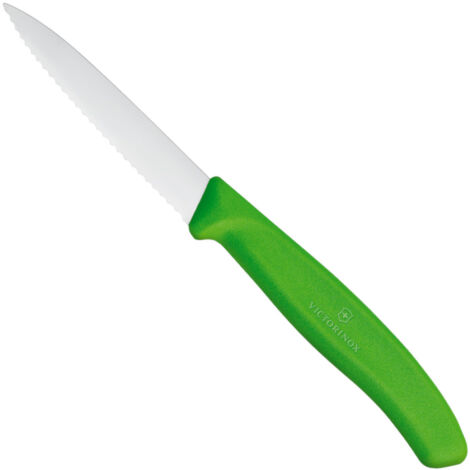 Cuchillo dentado para verduras, longitud 80/190 mm - verde