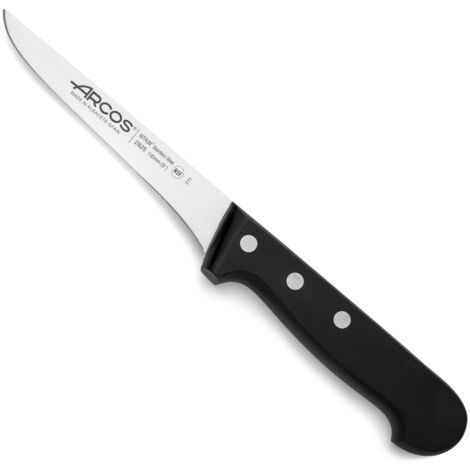Cuchillo Deshuesador Arcos Universal 282504 de Acero Nitrum, con Mango de Polioximetileno y hoja de 13 cm en estuche