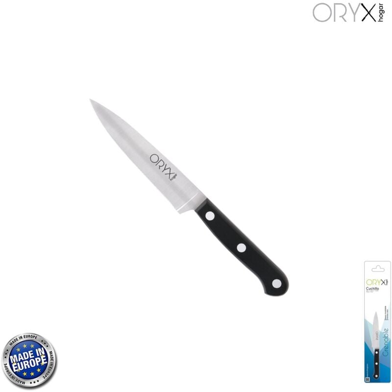 Cuchillo grenoble cocina hoja acero inoxidable 13 cm. negro