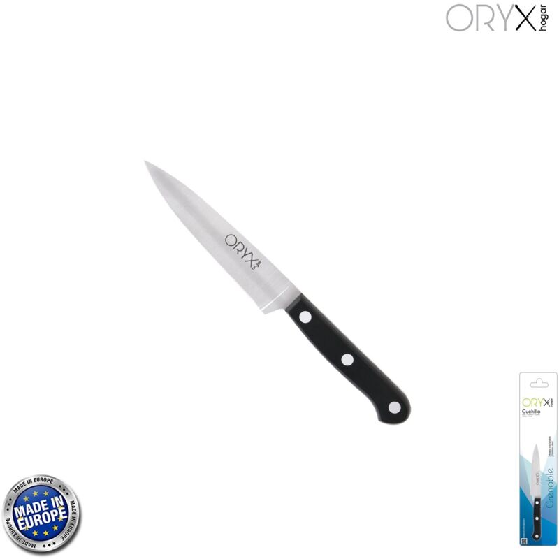 

Cuchillo grenoble patatero puntilla hoja acero inoxidable 11 cm. negro